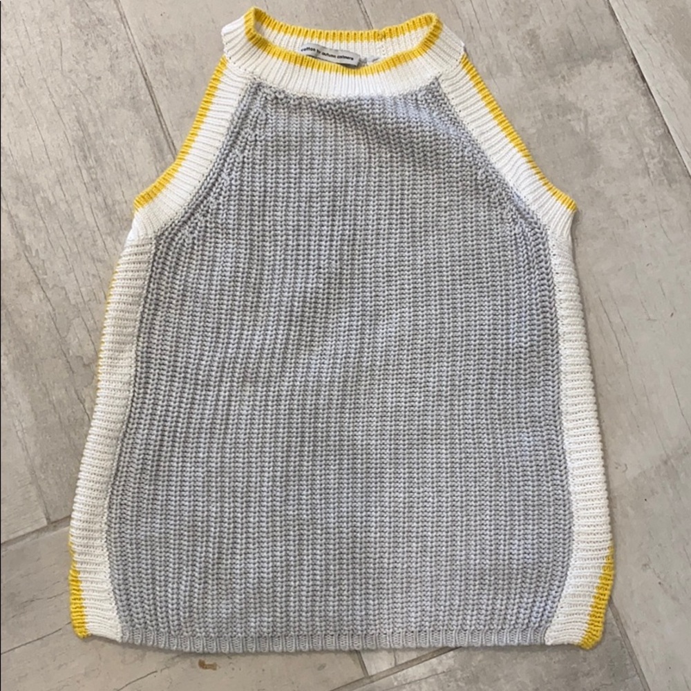 Cotton by Autumn Cashmere sweater tank NWT